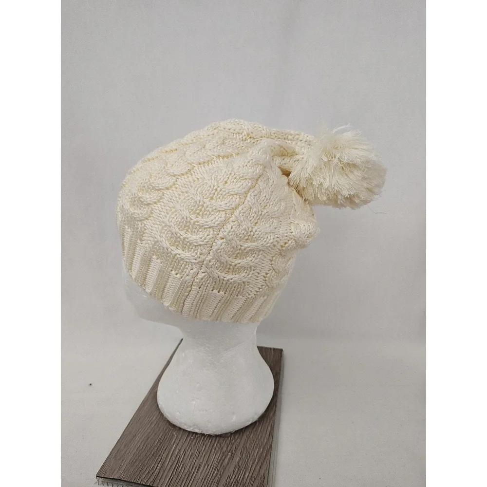 Nike Sportswear knit Pom Beanie White Cream One Size‎ Winter Cold Weather